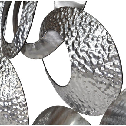  Looped Metal Wall Décor Stainless Steel Wall Sculpture Moe' Home