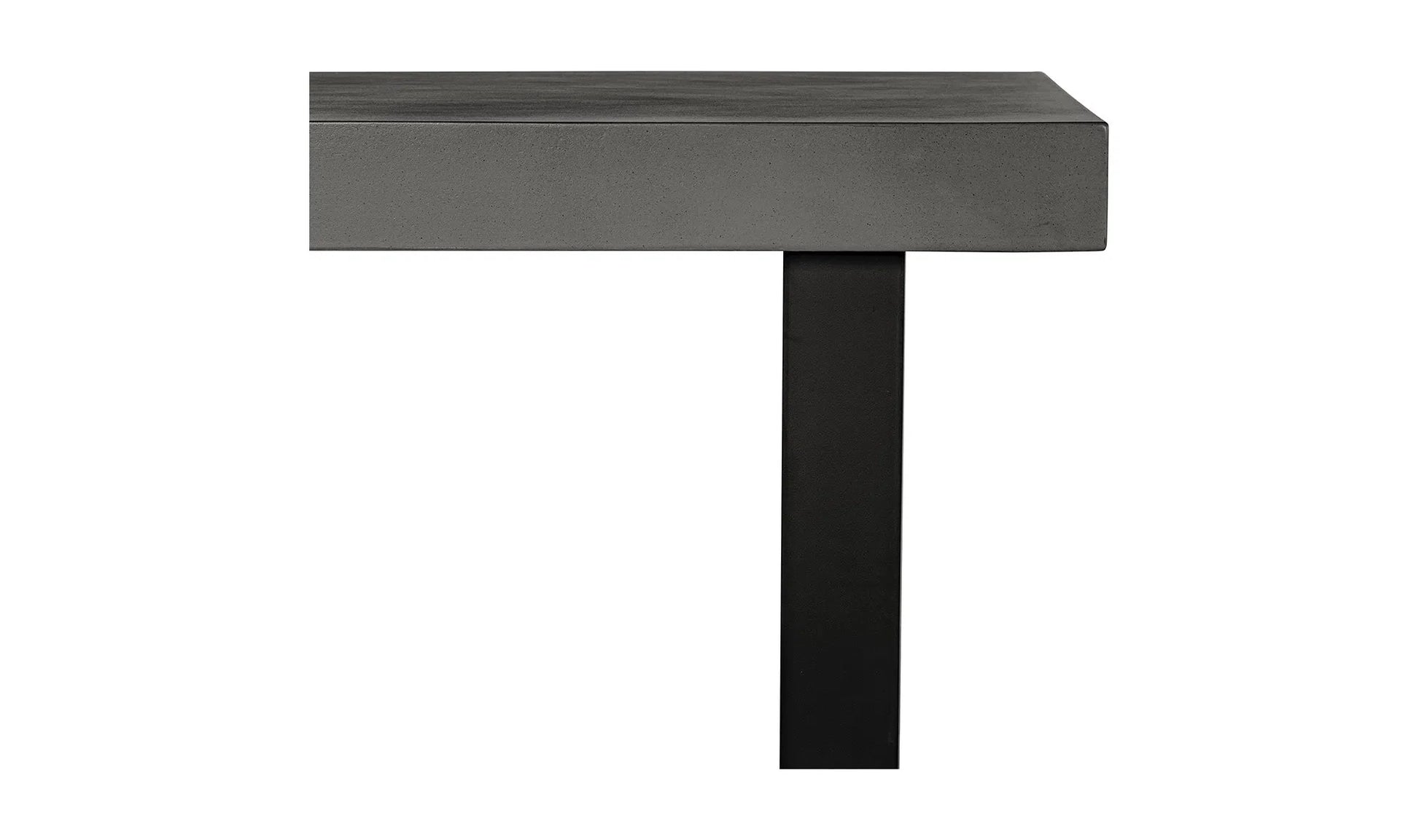 63 Inch Outdoor Dining Table Small Grey Contemporary-Outdoor Dining Tables-Moe's Home-LOOMLAN