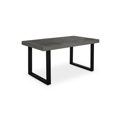 63 Inch Outdoor Dining Table Small Grey Contemporary-Outdoor Dining Tables-Moe's Home-LOOMLAN