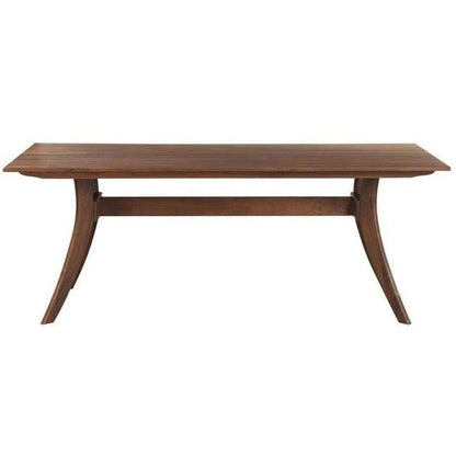 63 Inch Rectangular Dining Table Brown Mid-Century Modern Dining Tables LOOMLAN By Moe's Home