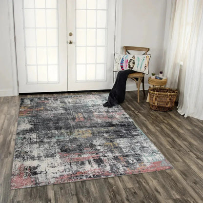 Choz Abstract Pink Kitchen Hallway Runner Rug -- pink