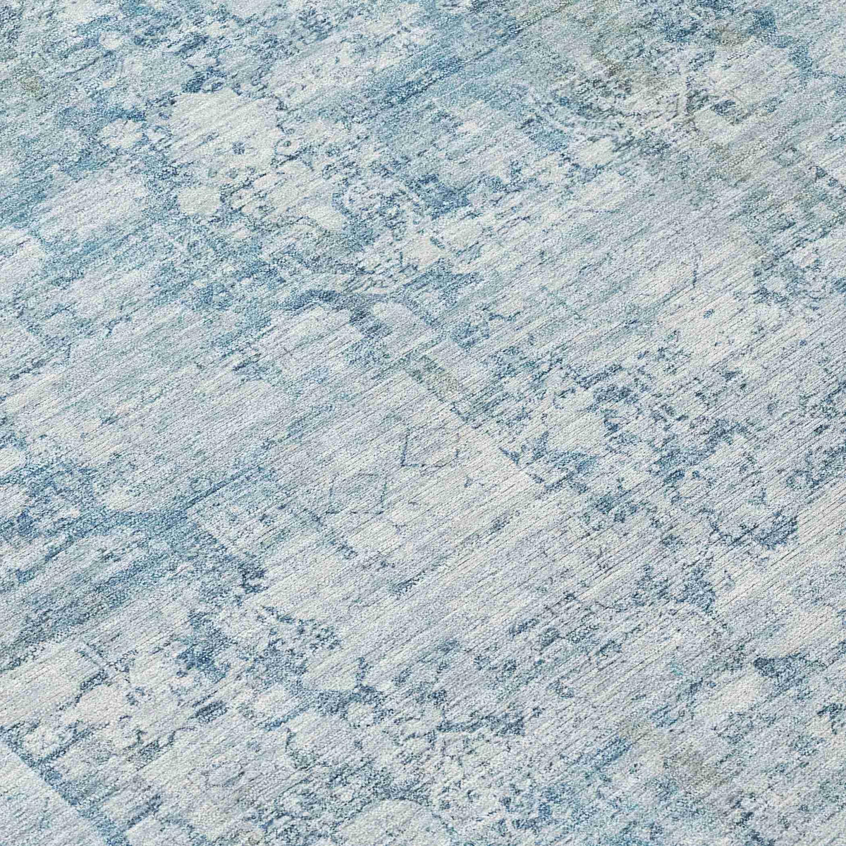 Kaelien Blue Washable Indoor-Outdoor Rug