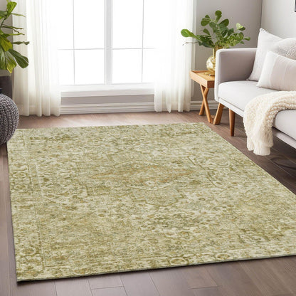 Kaelon Brown Washable Indoor-Outdoor Rug -- brown