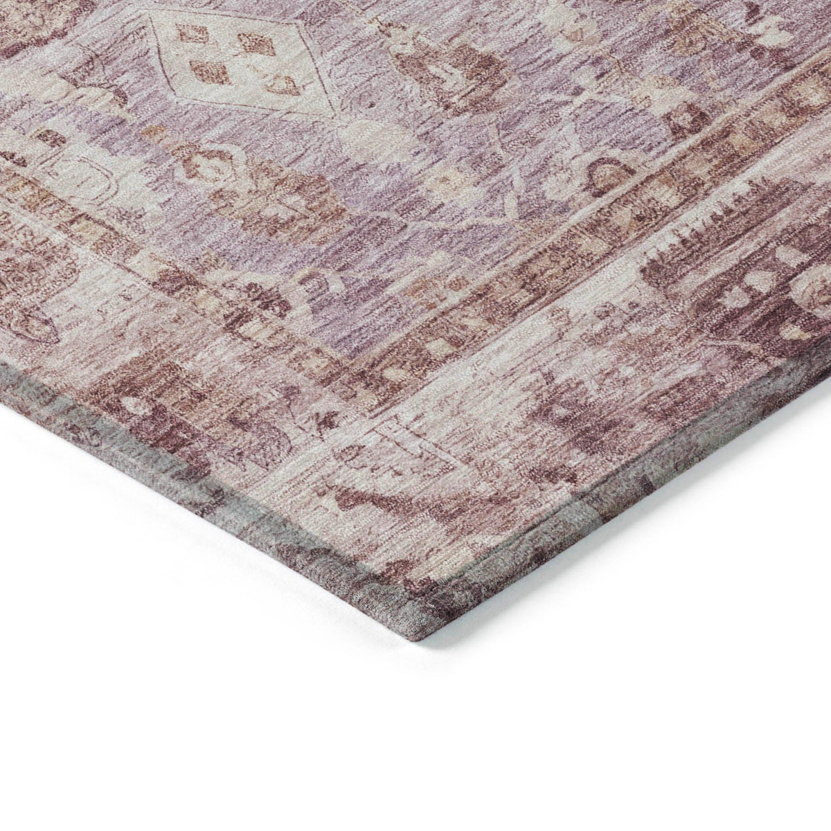 Laeel Pink Washable Indoor-Outdoor Rug