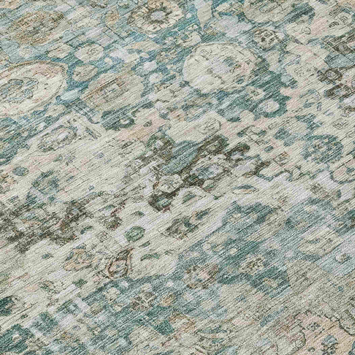 Jaelien Green Washable Indoor-Outdoor Rug