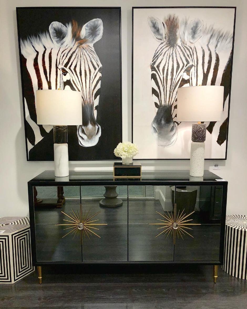 64" Black and Gold Mirrored Sideboard For Dining Room Sideboards Sideboards and Thangs By Bassett Mirror