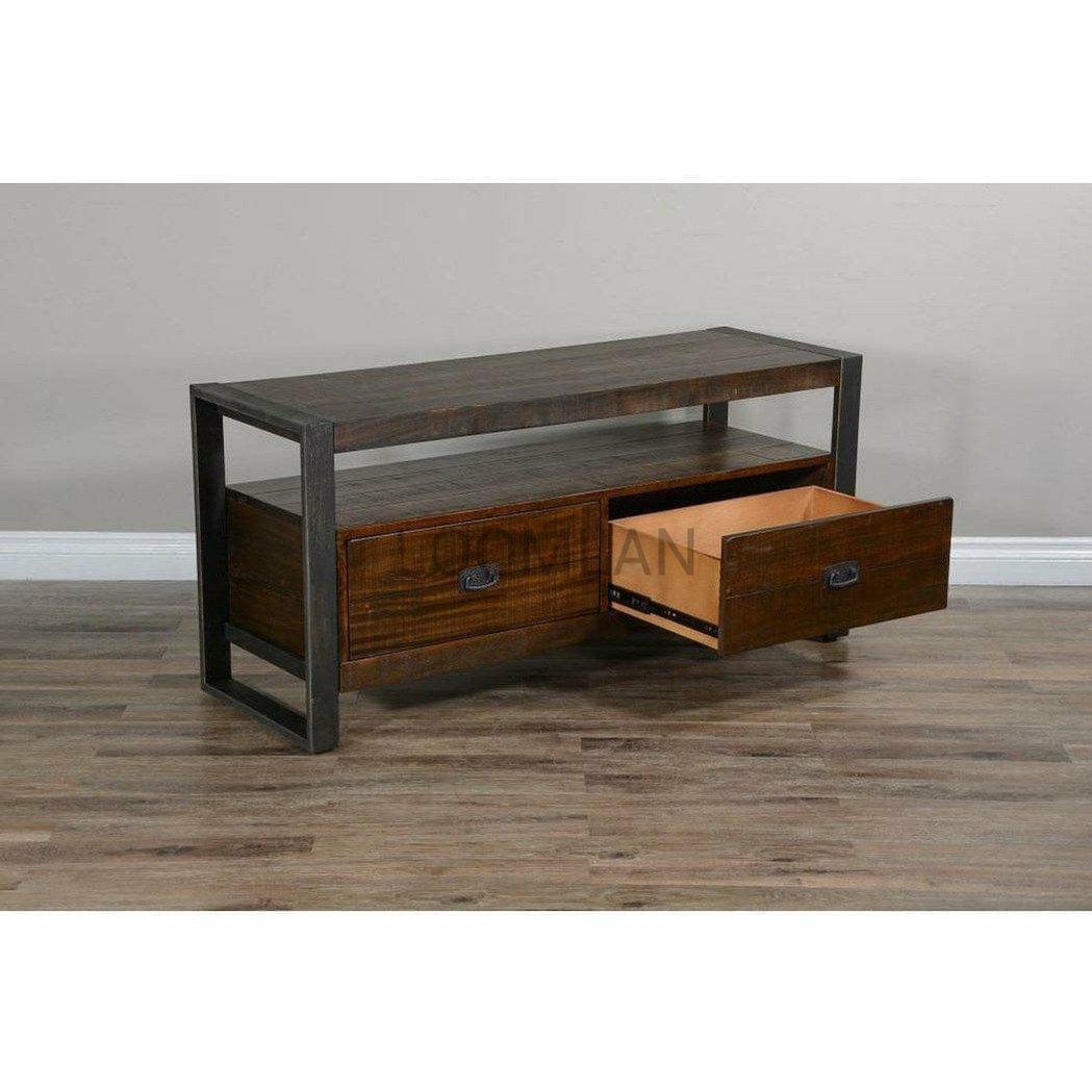 64" TV Stand Media Console Modern Rustic Industrial Cabinet TV Stands & Media Centers Sideboards and Things By Sunny D