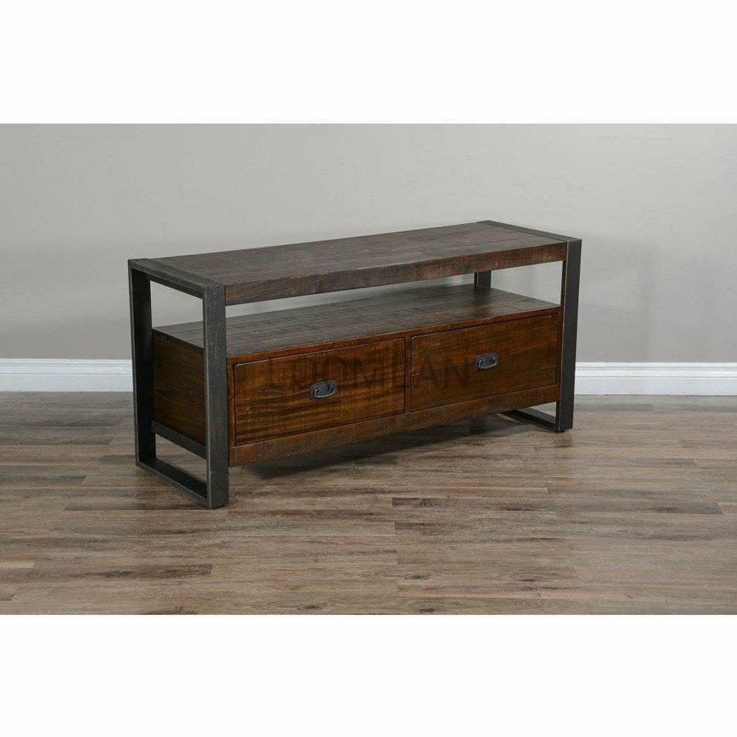 64" TV Stand Media Console Modern Rustic Industrial Cabinet TV Stands & Media Centers Sideboards and Things By Sunny D