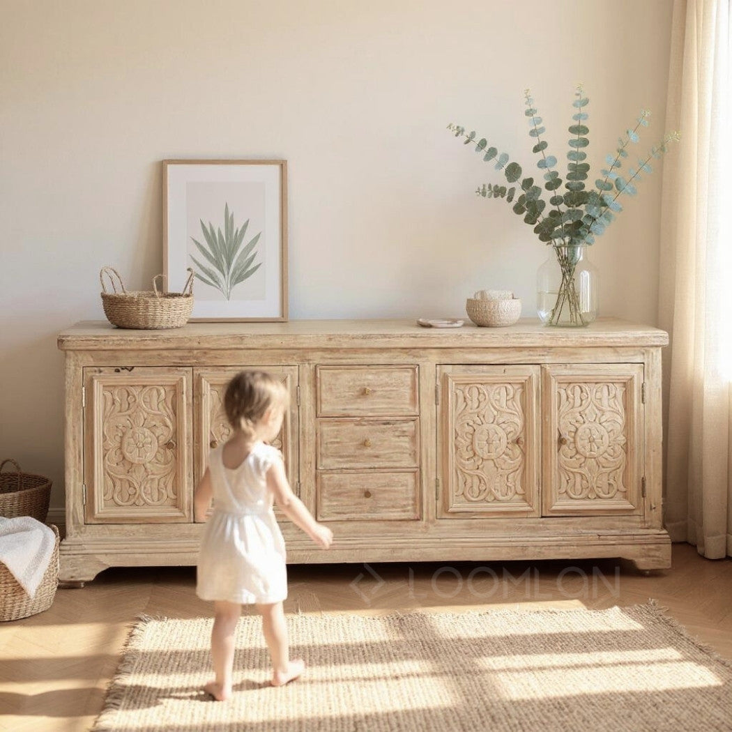 Olyndra Extra Long Wood Credenza