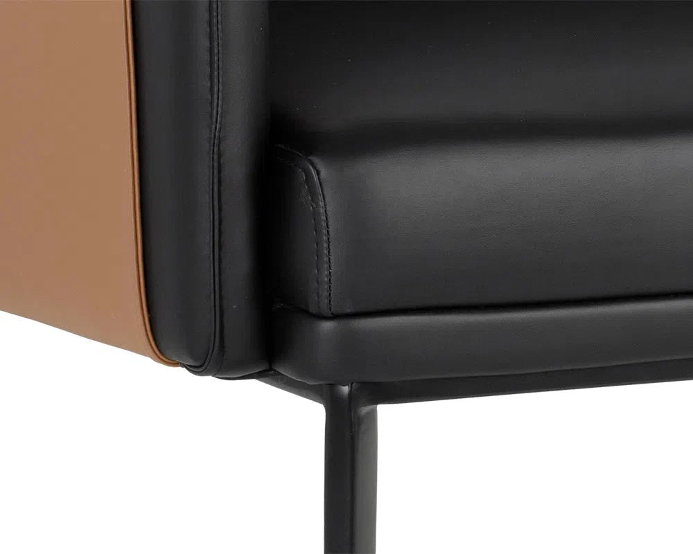 Carter Leather Upholstered Lounge Chair