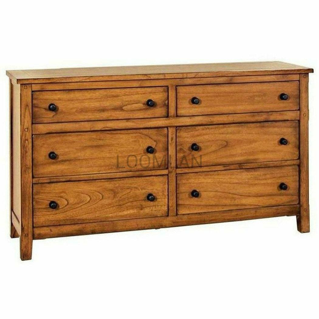 64x35" Rustic Wood Dresser for Small Bedroom Dressers Sideboards and Things By Sunny D