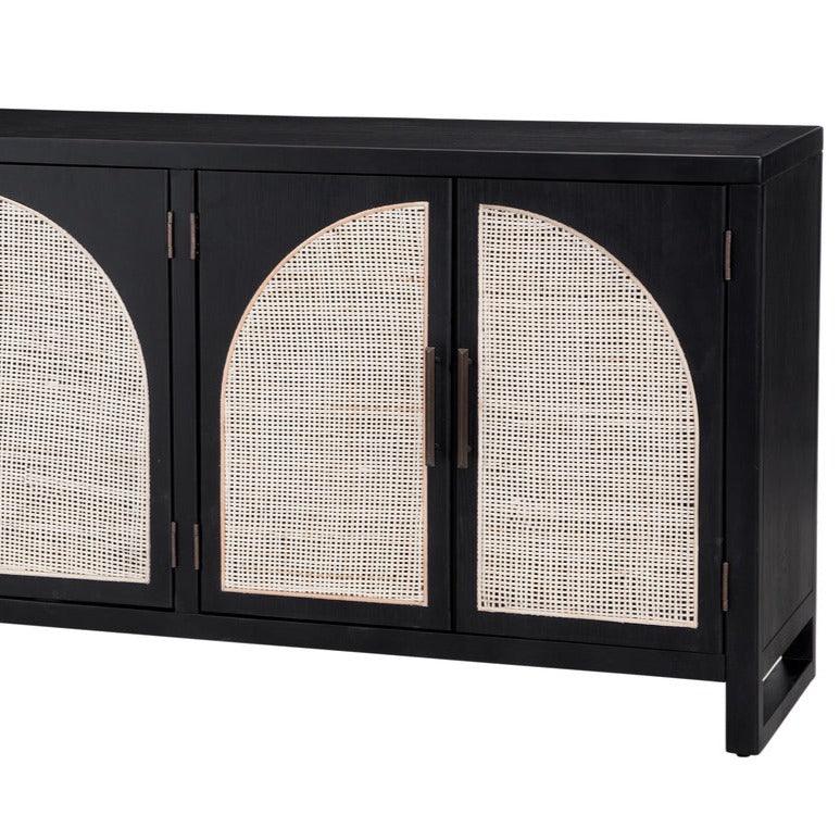 65" Two Tone White and Black Small Wood Sideboard for Dining Room Sideboards Sideboards and Thangs By Bassett Mirror