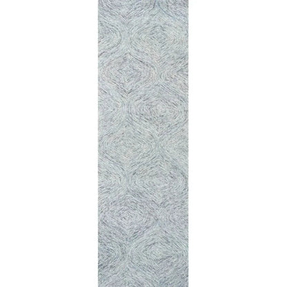 Cheu Wool Blue Hallway Kitchen Runner Rug