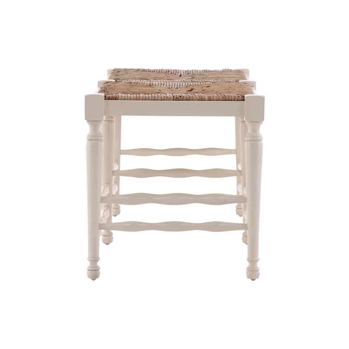 Reed Woven Rush Seat Bedroom Bench -- view 10