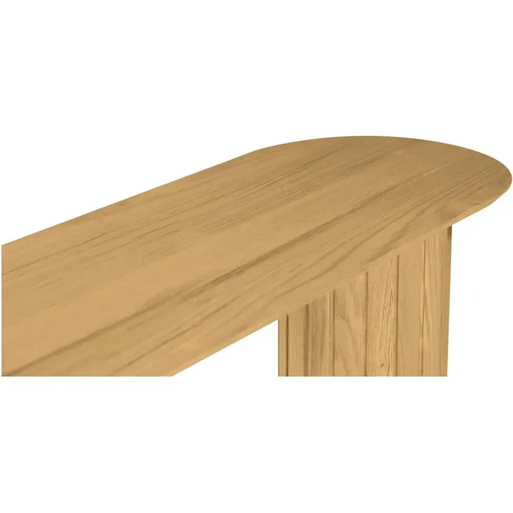 Povera Wood Oval Console Table -- view 11