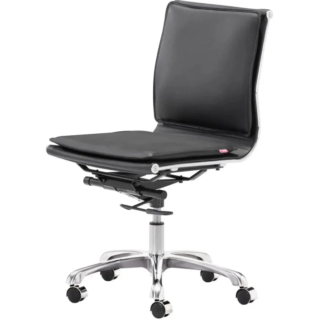 Lider Plus Armless Office Chair Black -- view 2