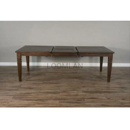 66-90" Wood Extendable Dining Table with 2 Extension Leaves Dining Tables Sideboards and Things By Sunny D