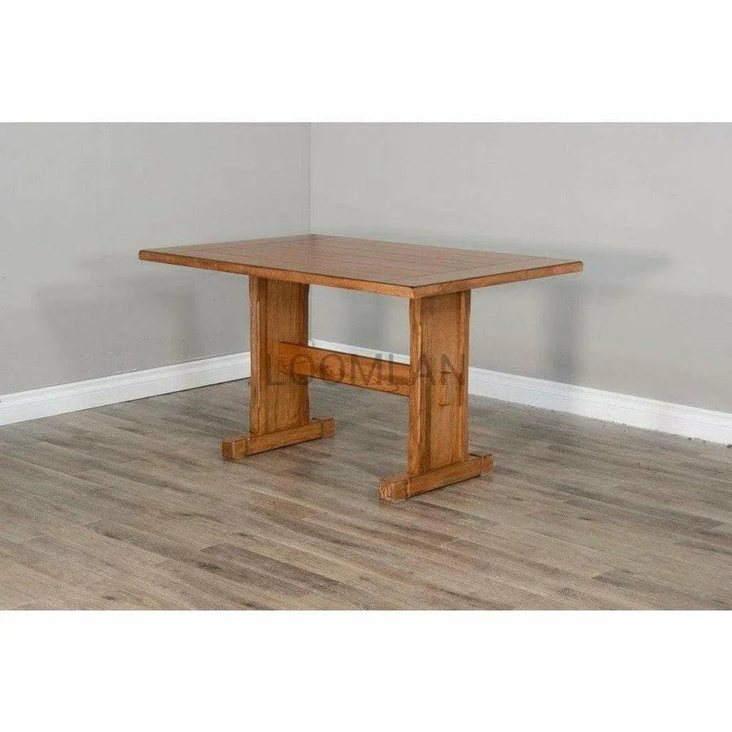 66" Light Brown Wood Breakfast Nook Set With Storage Bench Dining Table Sets Sideboards and Things By Sunny D