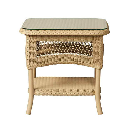 Loom Wicker Square Outdoor End Table