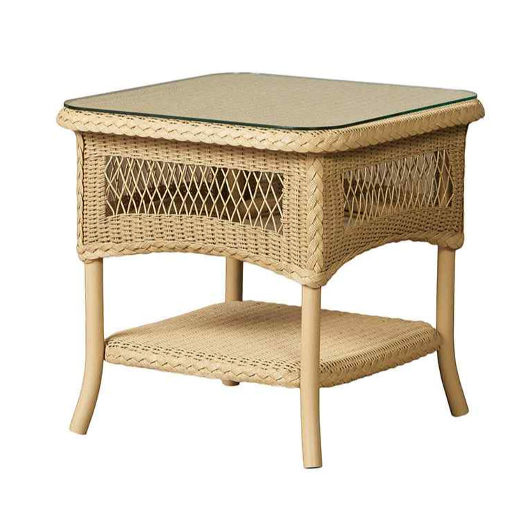 Loom Wicker Square Outdoor End Table