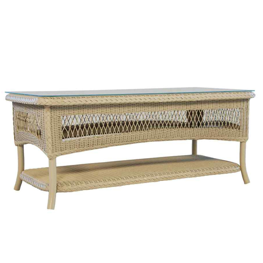 Loom Rectangular Outdoor Cocktail Table-Outdoor Coffee Tables-Lloyd Flanders-Sideboads And Things