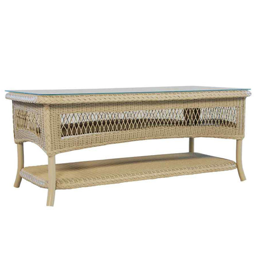 Loom Rectangular Outdoor Cocktail Table-Outdoor Coffee Tables-Lloyd Flanders-Sideboads And Things