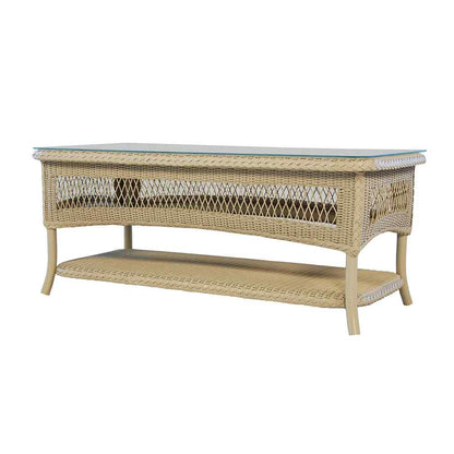 Loom Rectangular Outdoor Cocktail Table-Outdoor Coffee Tables-Lloyd Flanders-Sideboads And Things