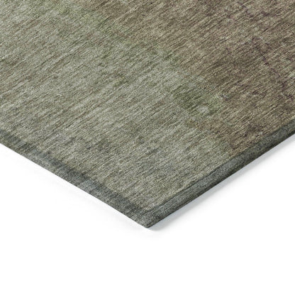 Iriel Brown Washable Indoor-Outdoor Rug