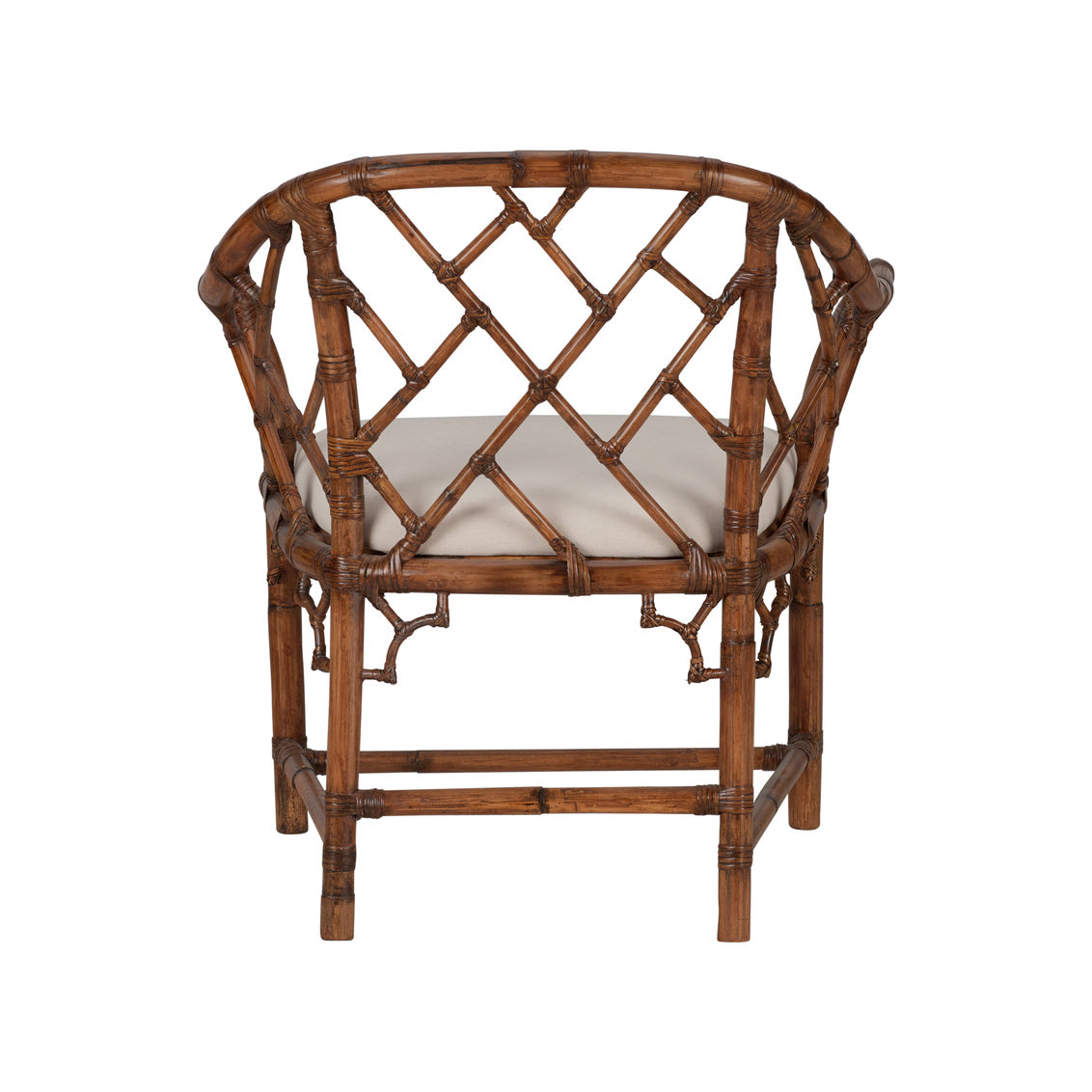Chippendale Bamboo Rattan Arm Chair