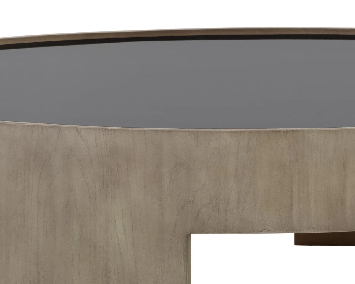 SUNPAN Brunetto Wooden Large Round Coffee Table