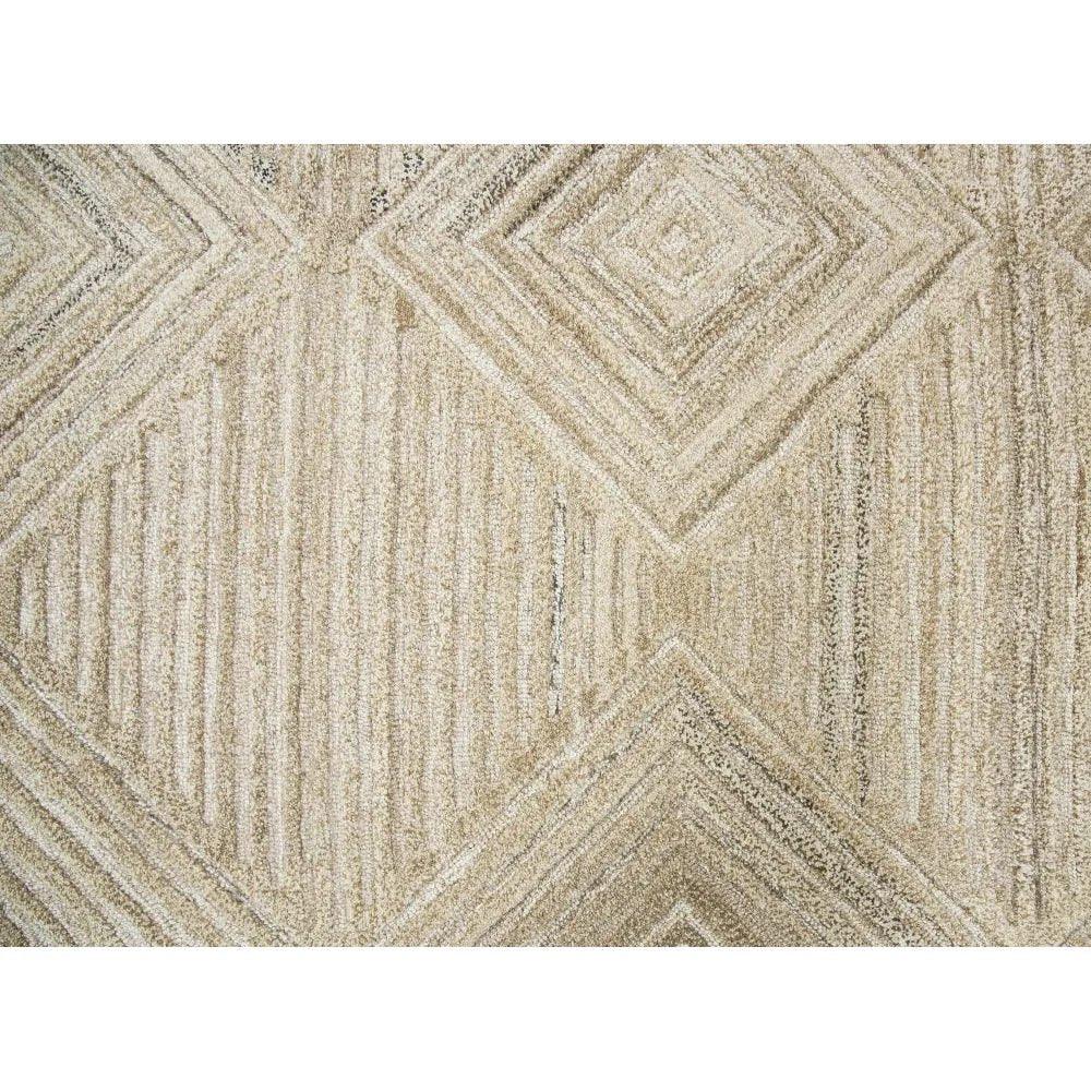 Clac Geometric Tan Large Area Rugs For Living Room - LOOMLAN - LOOMLAN - Area Rugs