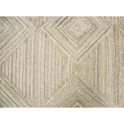 Clac Geometric Tan Large Area Rugs For Living Room - LOOMLAN - LOOMLAN - Area Rugs