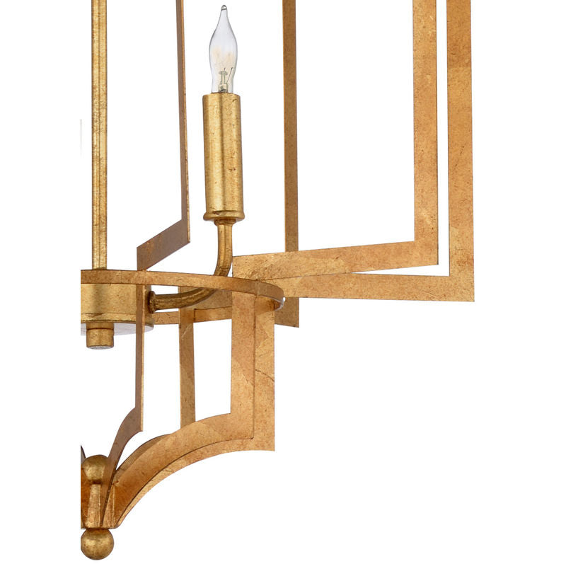 Wildwood Dover Adjustable Gold Finish Chandelier