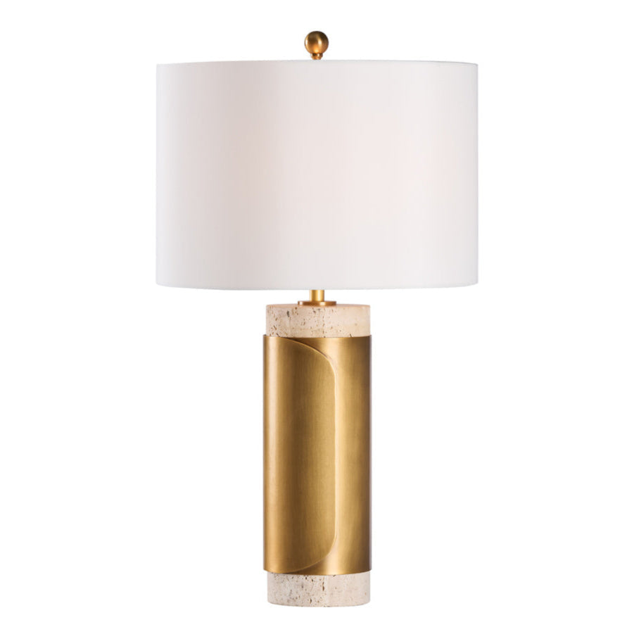 Wildwood Bridgeport Sculptural Brass Wrap Table Lamp