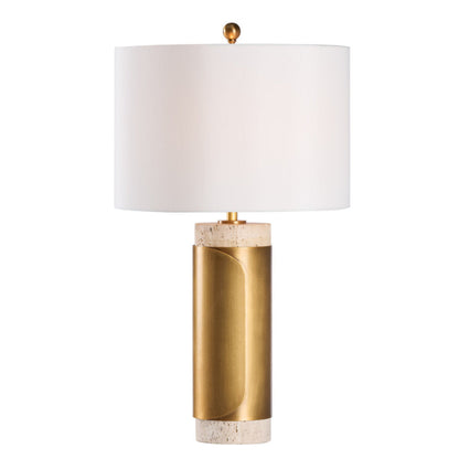 Wildwood Bridgeport Sculptural Brass Wrap Table Lamp