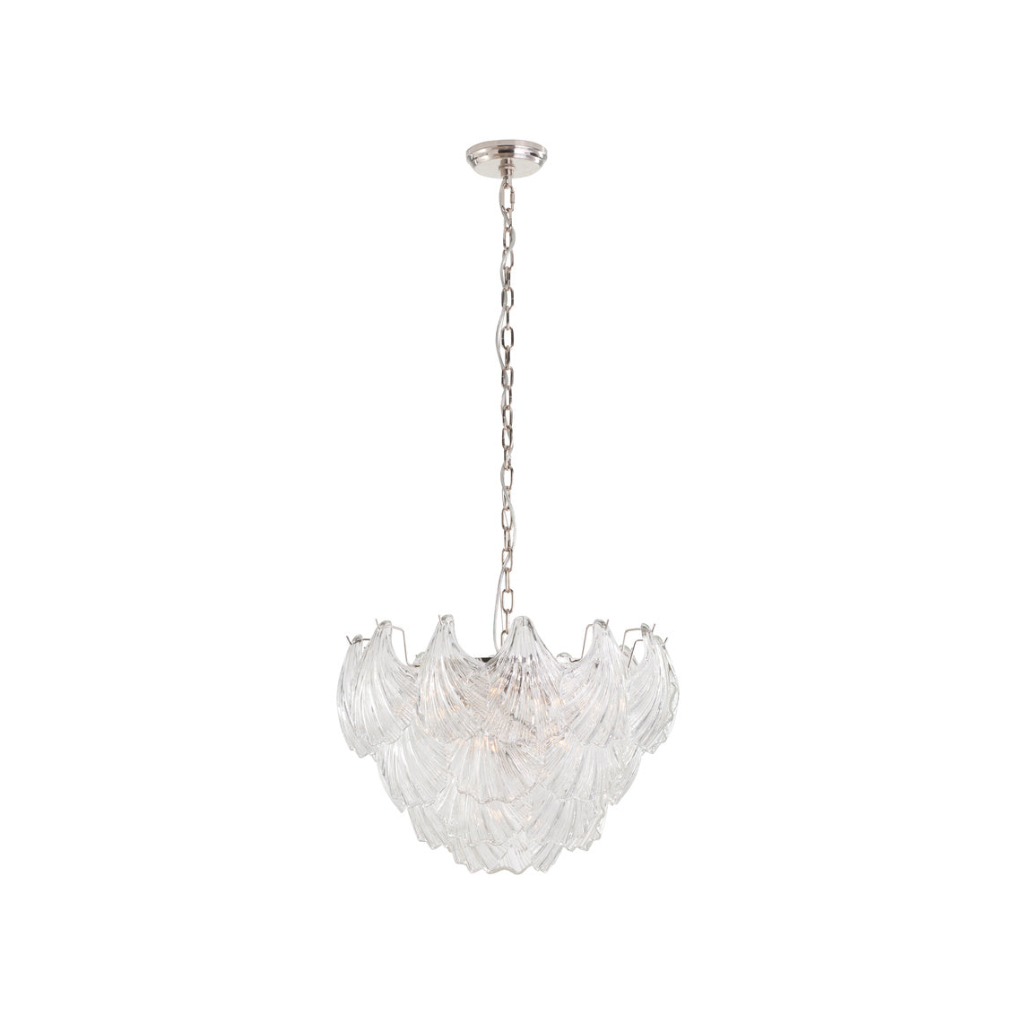 Shell Striking Glass Chandelier
