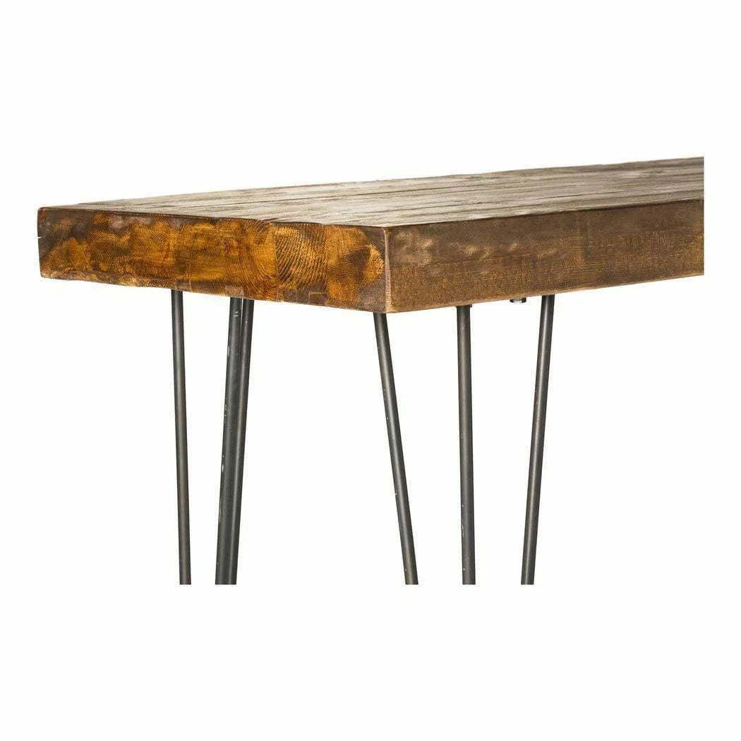 67 Inch Console Table Natural Industrial Console Tables LOOMLAN By Moe's Home