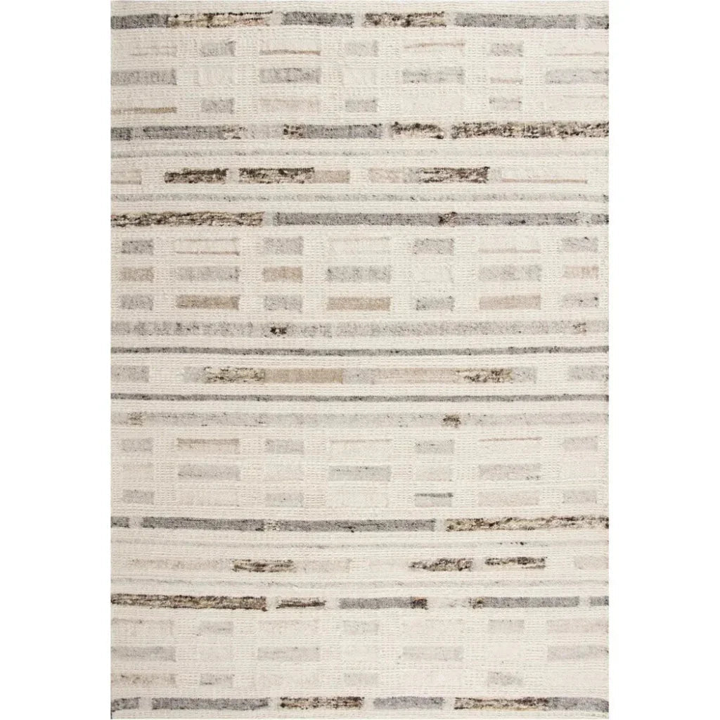 Chef Stripe Silver Area Rugs For Living Room