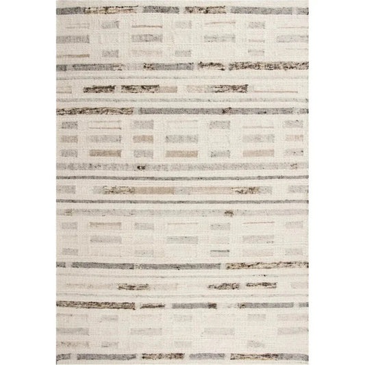 Chef Stripe Silver Area Rugs For Living Room