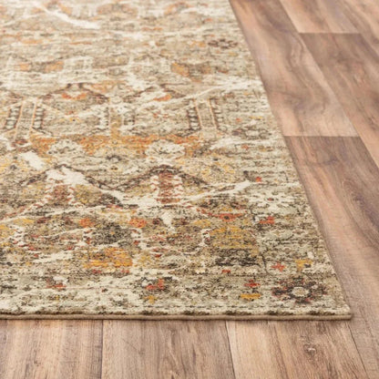 Cyng Geometric Brown/ Beige Large Area Rugs - LOOMLAN - LOOMLAN - Area Rugs