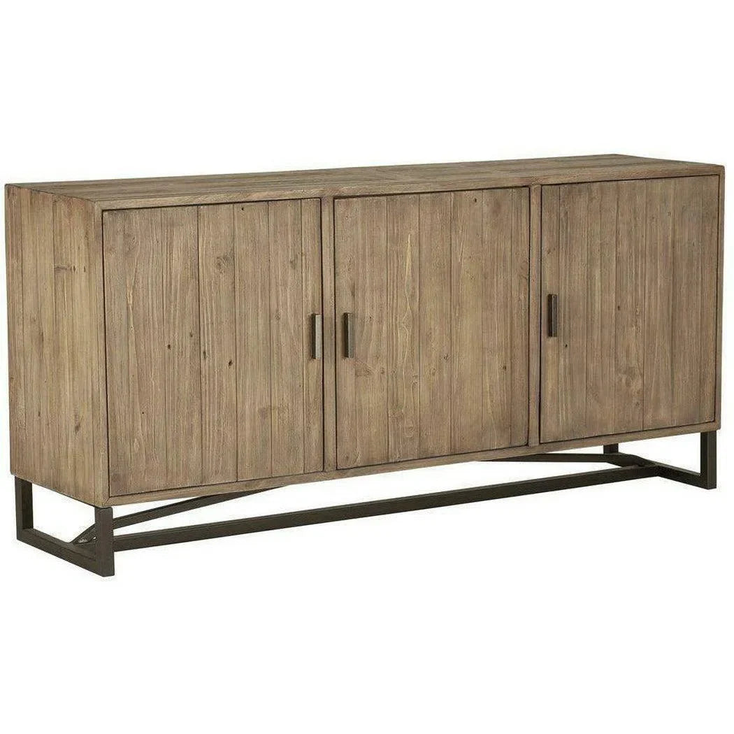 67.75 Inch Sideboard for Dining Room Brown Rustic Sideboards LOOMLAN By Moe's Home