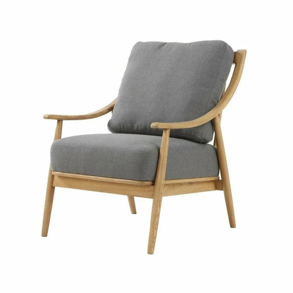 Kinsley Club Chair Stormy Grey & Natural Linen -- view 2