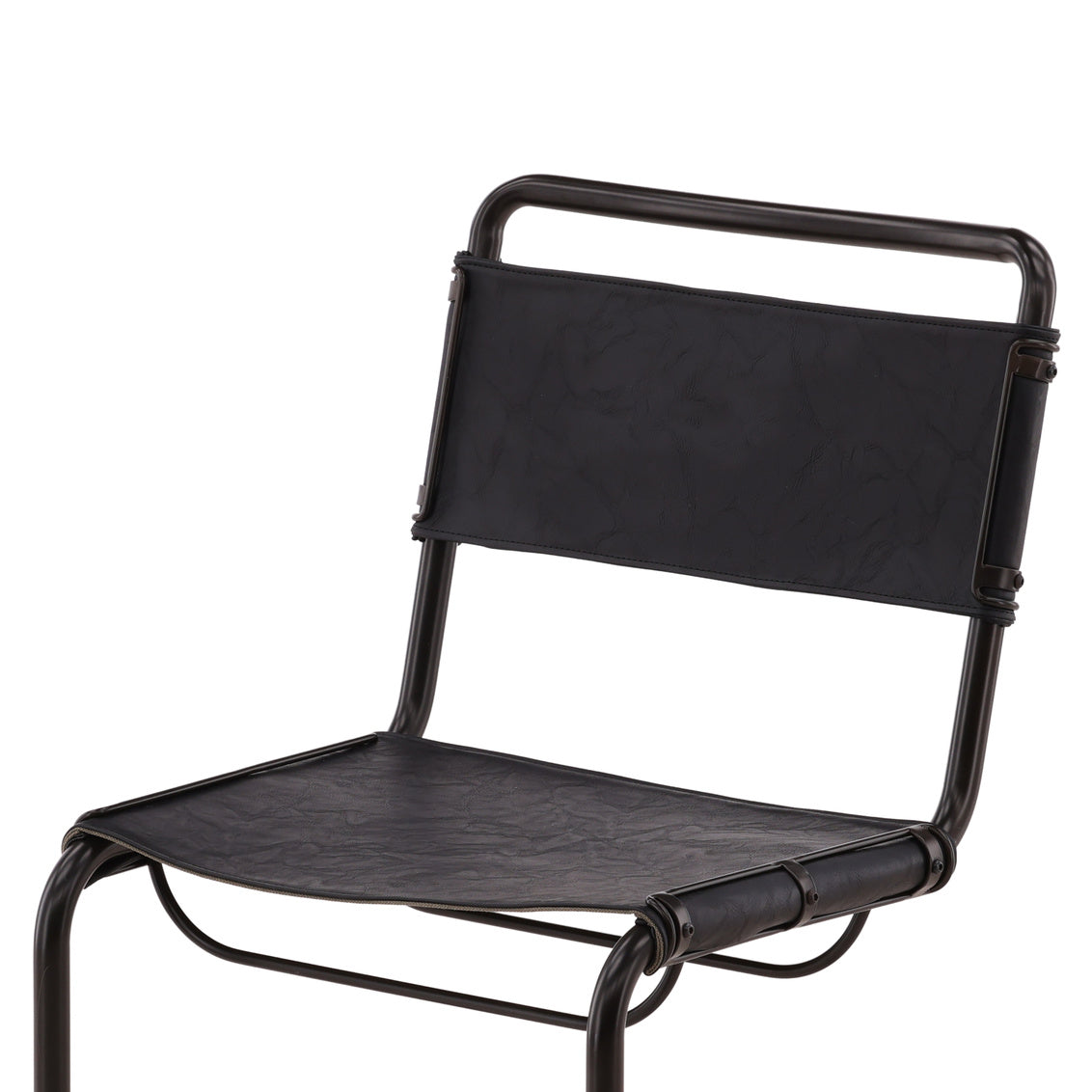 Furniture Classics Harrison Black Leather Side Chair 2PC