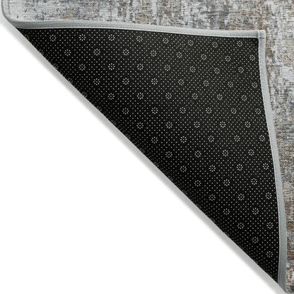 Kaelion Brown Washable Indoor-Outdoor Rug