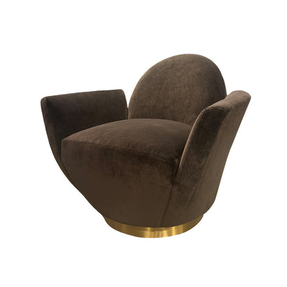 Wildwood Alba Velvet Swivel Club Chair