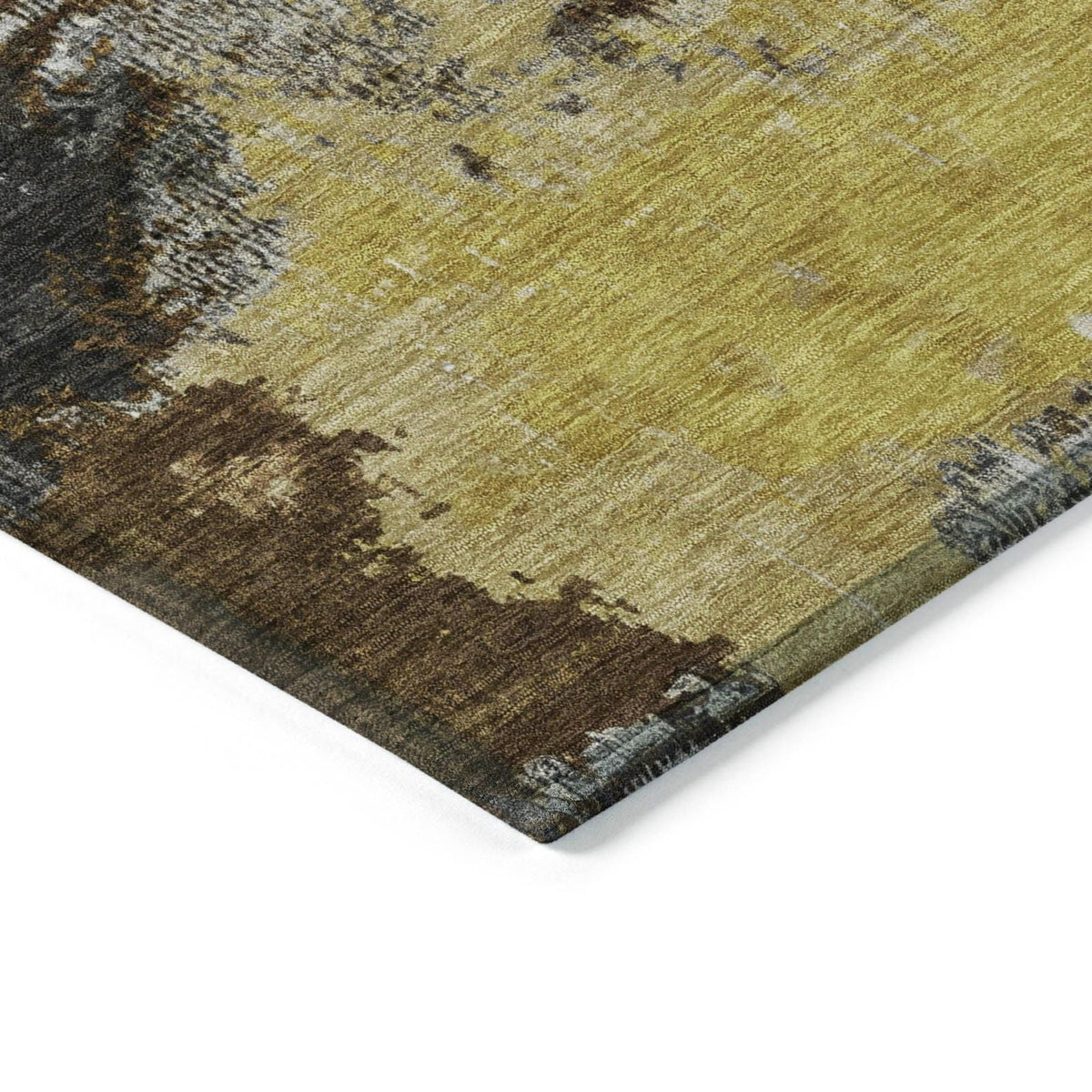 Iriara Brown Washable Indoor-Outdoor Rug
