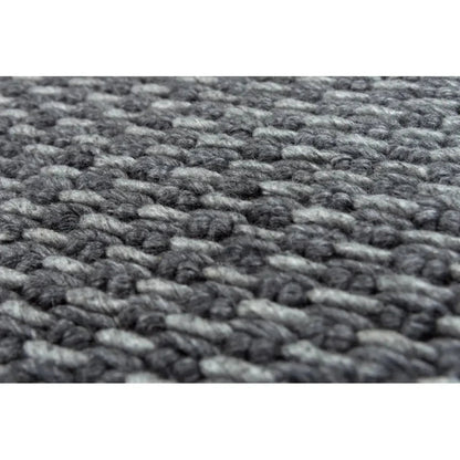 Cobi Basketweave Charcoal Area Rugs For Living Room - LOOMLAN - LOOMLAN - Area Rugs