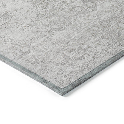 Kaelas Gray Washable Indoor-Outdoor Rug