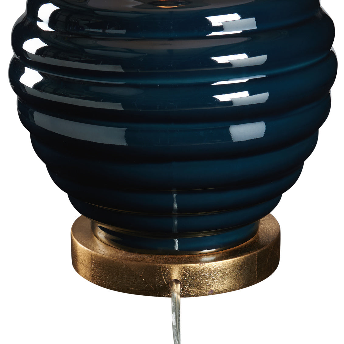 Wildwood Amelia Rich Blue Glaze Ceramic Table Lamp