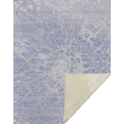 Fluid Drift Lavender Washable Indoor-Outdoor Rug